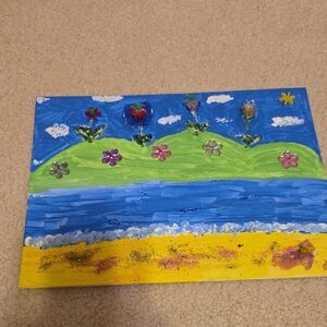 Colorful Floral Landscape Art